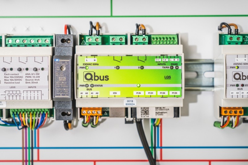 Tableau électrique domotique Qbus